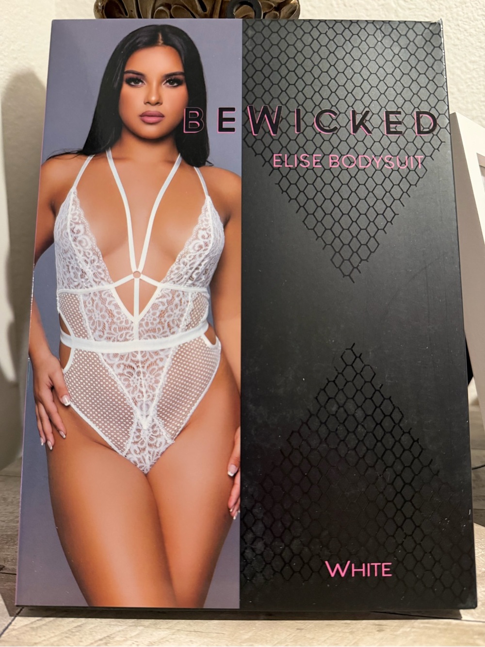 BEWICKED Elise Lace Strappy Bodysuit - White